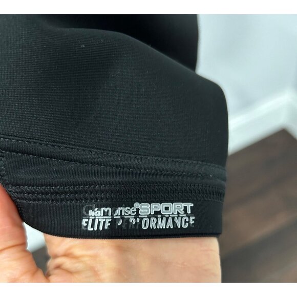 Glamorise Sport Elite Performance Black Sports Bra Hook Eye Back Closure Sz 50G - Picture 5 of 10